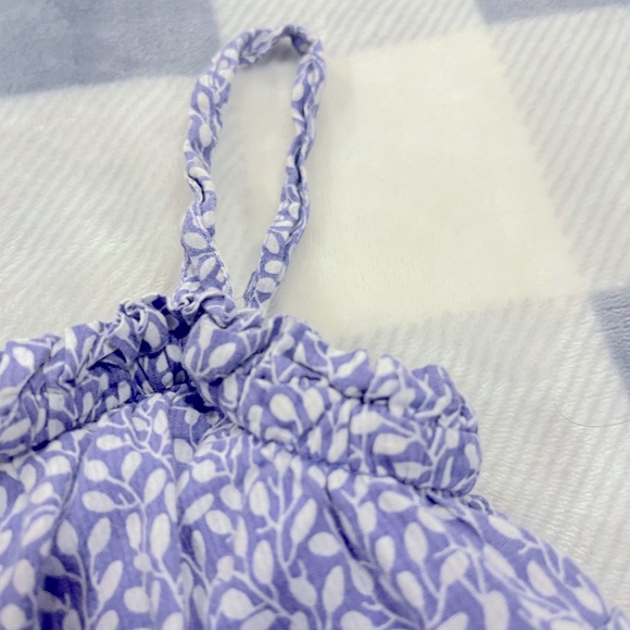 Mini Boden purple tiered strapped dress - Picture 8 of 9